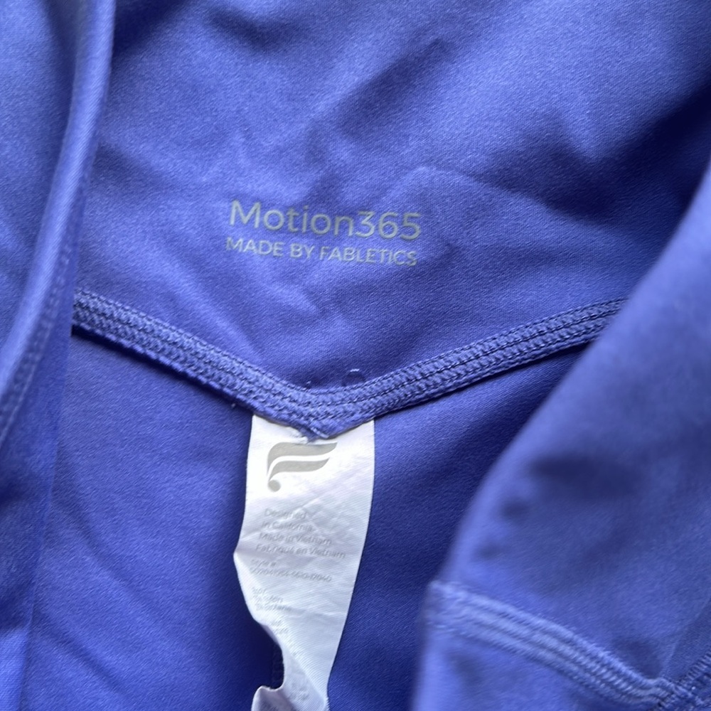 Fabletics Purple Bike Shorts with Stretchy Fabric - Picture 4 of 6
